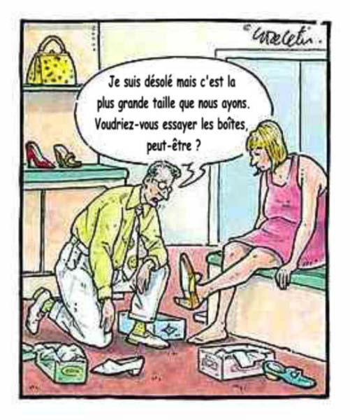 Difficile d'etre chaussee-humourenvrac